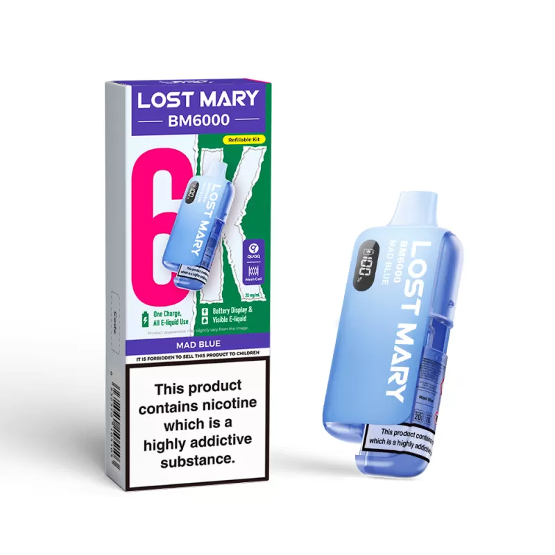 Lost Mary BM6000 Prefilled Pod Kit Mad Blue - 20mg