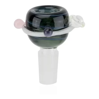 Empire Glassworks Galactic Glow in the Dark Bowl – 14mm Male
