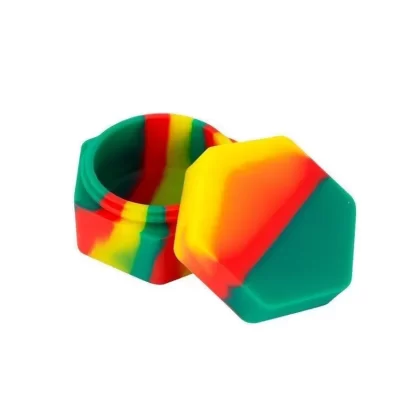 Silicone Wax Container - Color#Green>Yellow