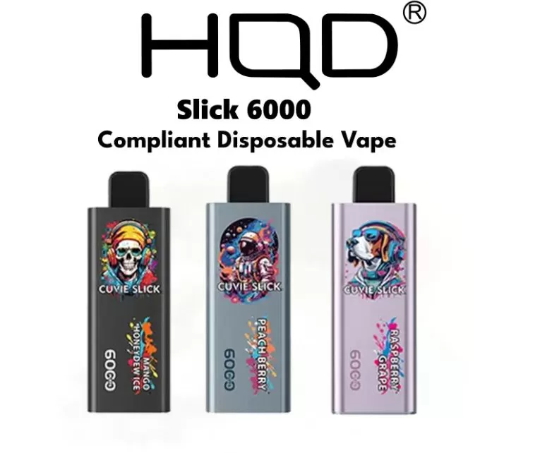 HQD Cuvie Slick Australian Version Disposables Vape (6,000 Puffs) - Blueberry Lemonade / 30 mg - Image 2
