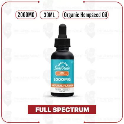 Sun State Hemp CBD Full Spectrum Hempseed Oil Tincture 30ml – 2000mg - Thevapersworld