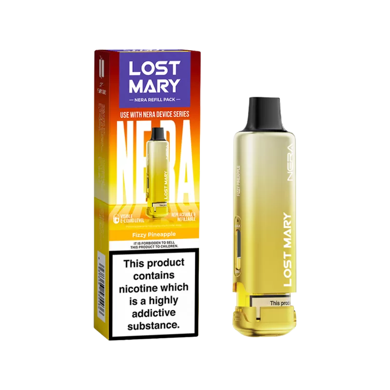 Fizzy Pineapple Lost Mary NERA15K Refill Pack - Vapeshop Co