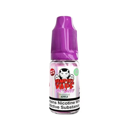 Apple Pinkman 10ml Nic Salt E-Liquid by Vampire Vape - 10 mg – Medium Strength, 20 mg – High Strength