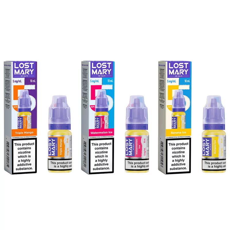 Lost Mary Nic Salt E-liquid 5mg - Banana Ice