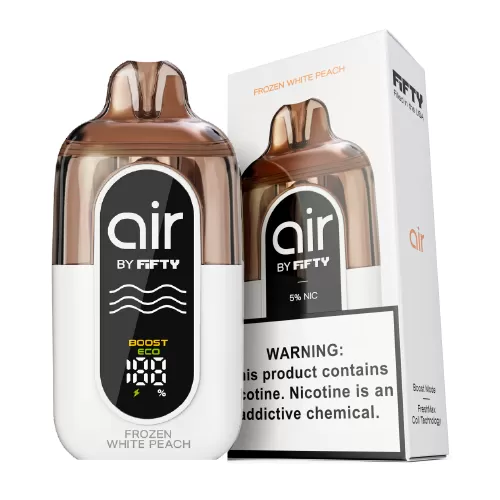 Frozen White Peach Disposable Vape by Fifty Bar Air - Image 2