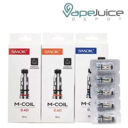 SMOK M Series Replacement Coils - 0.4ohm M Mesh Coil, 0.6ohm M Mesh Coil