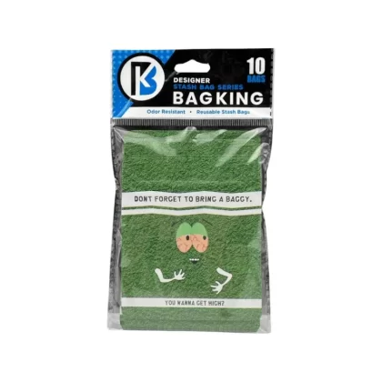 10-Pack Bag King Towel Wide Mouth Mylar Bag | 1/8th ounce - Choose Price Tier#Single Unit (Less Than Box Qty)>Box of 10 (Bulk Discount Pricing)