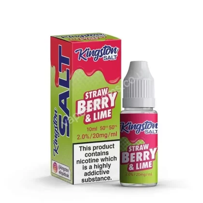 Strawberry & Lime Nic Salt E-Liquid by Kingston Salt - Vapestreams Co