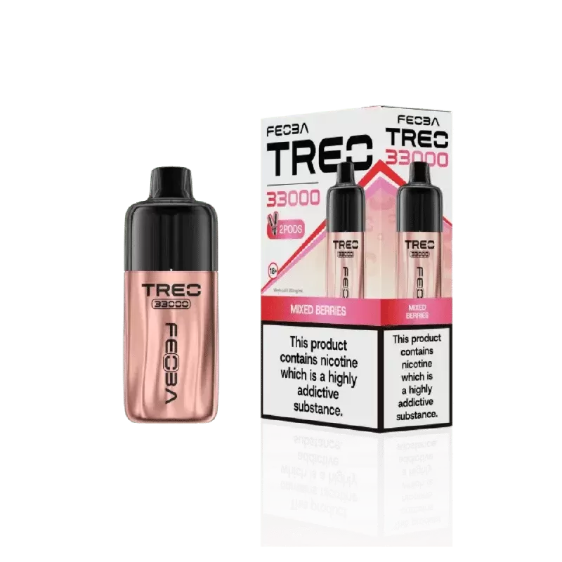 Feoba Treo 33000 Prefilled Pod Kit Mixed Berries - Nicotine Strength#20mg (E7C5CC) (E7C5CC)