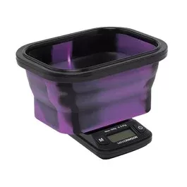 Truweigh Mini Crimson Collapsible Bowl Scale | 100g x 0.01g | Purple & Black