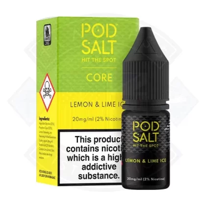 Pod Salt Core – Lemon & Lime Ice 10ml - Size#5mg>11mg>20mg