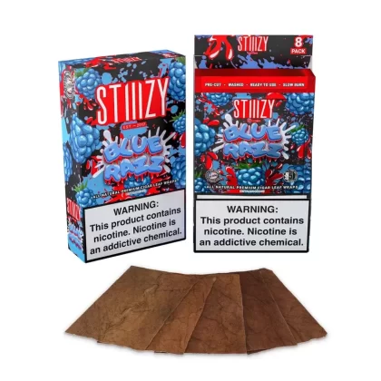 STIIIZY Blue Razz - Product#Blue Razz~Packaging#8 Packs of 5>Single Pack (5ct)>20 Packs of 2