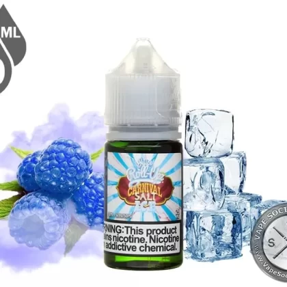 Blue Cotton Candy Ice by Juice Roll Upz Carnival Salts 30ml