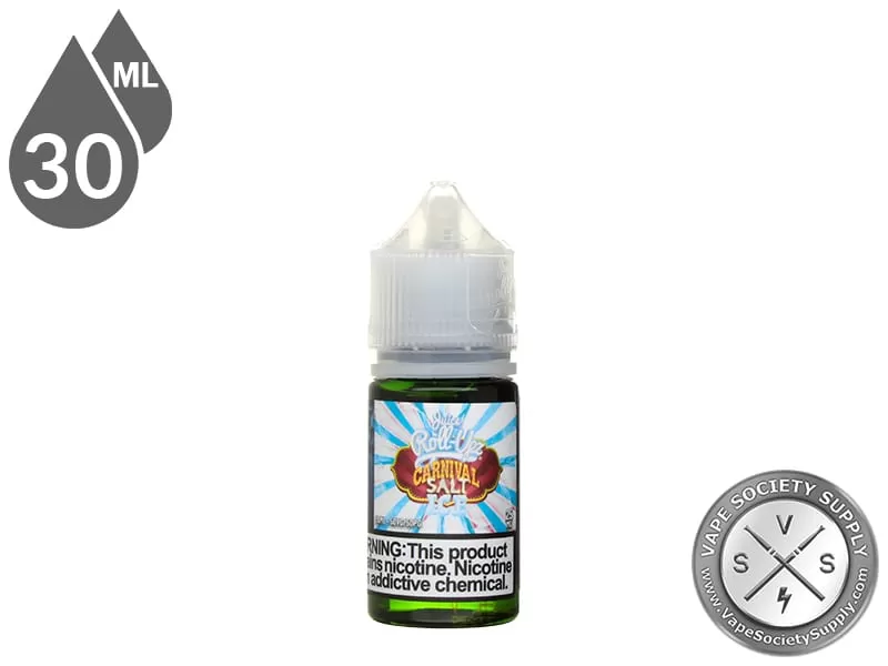 Blue Cotton Candy Ice by Juice Roll Upz Carnival Salts 30ml - Image 2