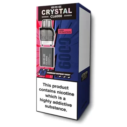 Strawberry Raspberry Cherry Crystal CL6000 Pods by SKE - 20 mg/ml (0C3048)