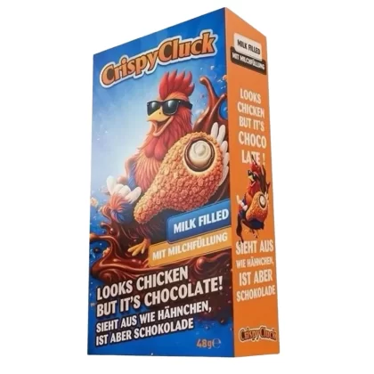 Crispy Cluck Chocolate Milk Filled – Realistic Chicken Shaped Chocolate 18pcs - Strawberry Filled