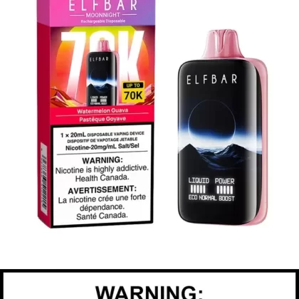 Watermelon Guava Elf Bar MoonNight 70K Disposable Vape