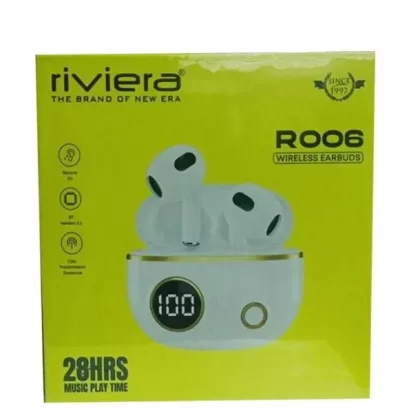 Riviera Wireless Earbuds 24HRS Music Play Time (R006)