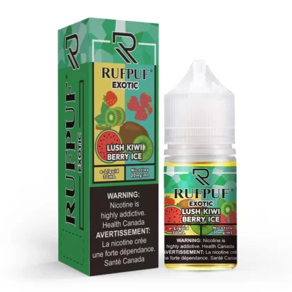 RufPuf Exotic Lush Kiwi Berry Ice Nic Salt – 30ml - Vapebazaar Pk