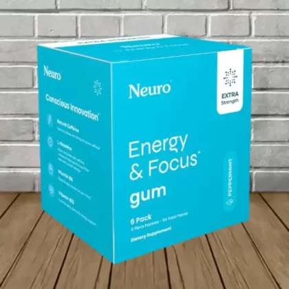 Neuro Extra Strength Energy + Focus Gum 100mg - flavor size#Peppermint (6pk)>Spearmint (6pk)