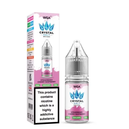 WGA Crystal Strawberry Cherry Raspberry Nic Salt - 10 Pack - 20mg