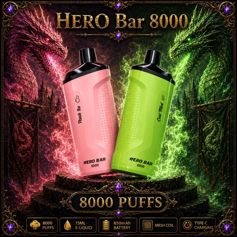 HERO Bar 8000 - Baja Slushie (WHT Series)