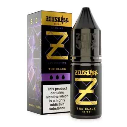 The Black E-Liquid 50/50 Series by Zeus Juice (10ml) - 6mg