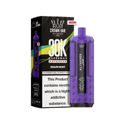 Al Fakher 30K Hypermax Prefilled Pod Kit Grape Mint - Strength#20mg
