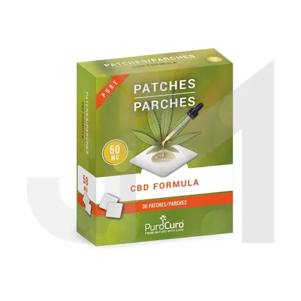 PuroCuro 50mg Pure CBD Formula Patches
