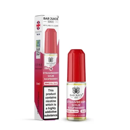 Bar Juice 5000 Strawberry Sour Raspberry Nic Salt - Nicotine Strength#5mg>10mg>20mg