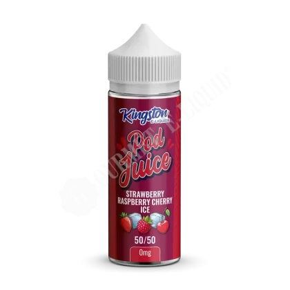Strawberry Raspberry Cherry Ice by Kingston Pod Juice E-Liquids