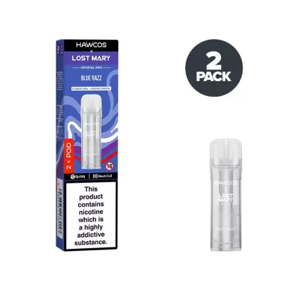 Blue Razz Hawcos X Lost Mary Crystal Pro Prefilled Pods - Ecigdepot