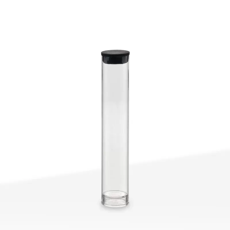 Cartridge Tube | Clear Vape Cartridge Tube with Black Cap | 1mL – 500 Count