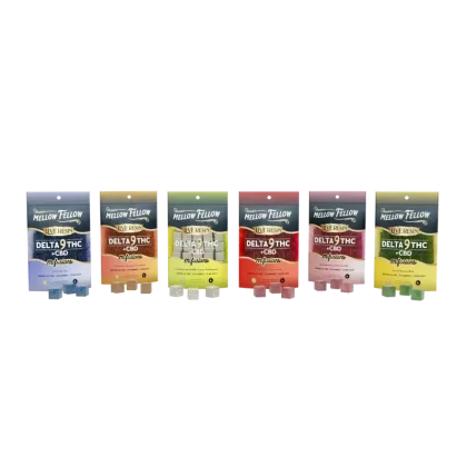 Mellow Fellow BYOB – New Exotic Flavors – Delta 9 Live Resin Edibles 400mg Bundle