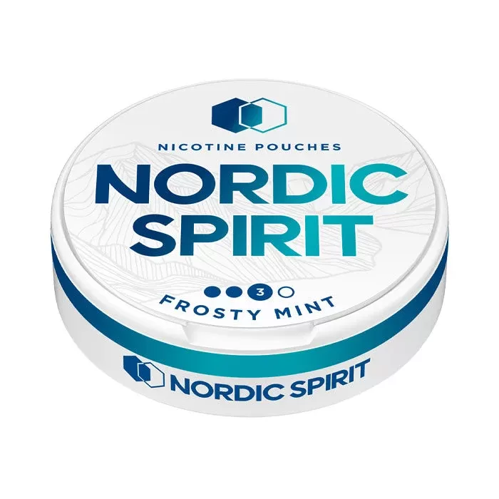 Nordic Spirit Frosty Mint Nicotine Pouches - Strong 9mg, X Strong – 11mg