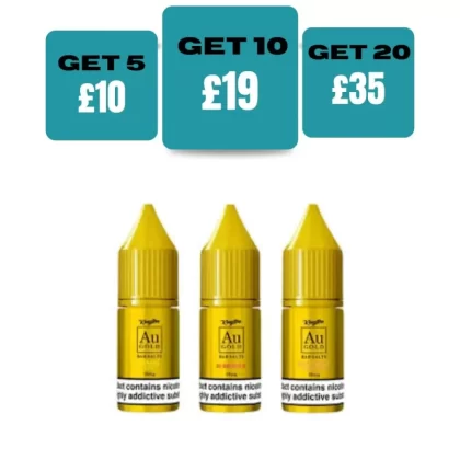 Kingston Au Gold Bar Salts 10ml E-liquids - Tutti Fruitti / 20mg