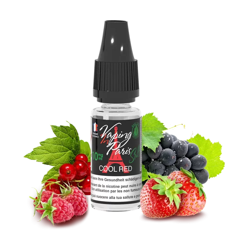 VIP Vaping in Paris – Cool Red Salt Nicotine E-Liquid