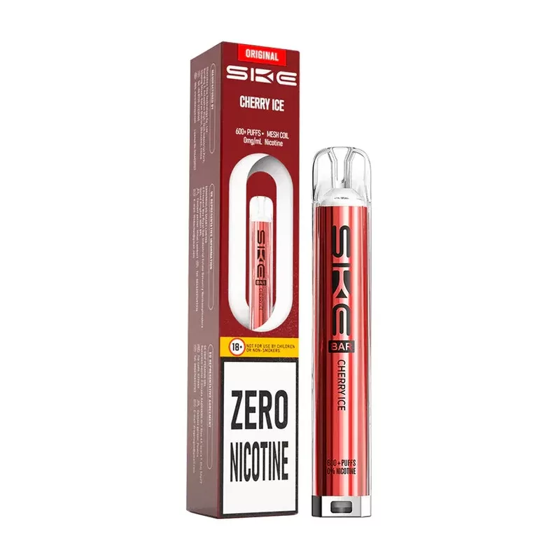 SKE Bar 600 Zero Nicotine Prefilled Pod Kit Cherry Ice - Strength#20mg (B9915E)
