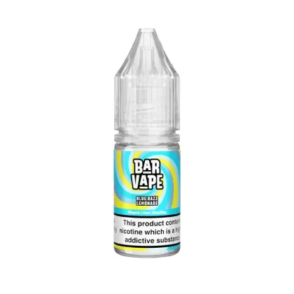 Blue Razz Lemonade Nic Salt E-Liquid by Bar Vape - 10 mg – Medium Strength, 20 mg – High Strength