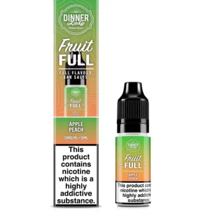 APPLE PEACH BAR SALTS DINNER LADY FRUIT FULL 10ML E-LIQUID