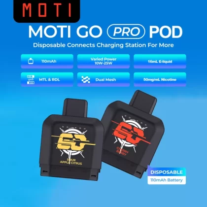 MOTI Go Pro Disposable Flavor Pod (Pod ONLY) - Banoco