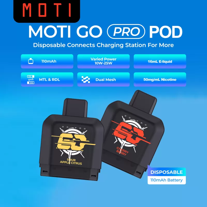 MOTI Go Pro Disposable Flavor Pod (Pod ONLY) - Banoco