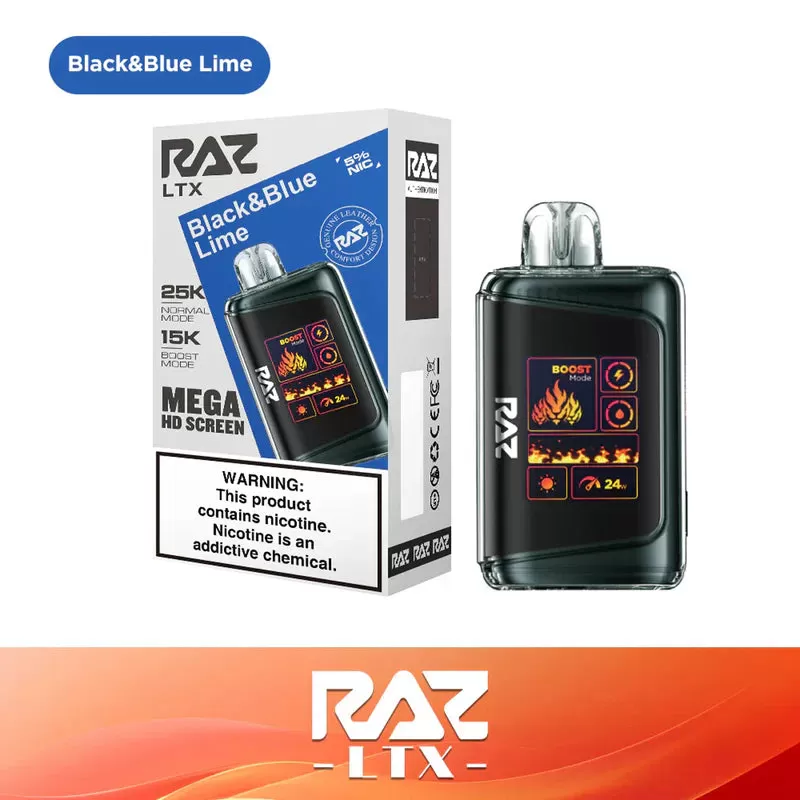 RAZ LTX 25K Puff Disposable Device – 25000 Puffs - Clear Sapphire - Image 3
