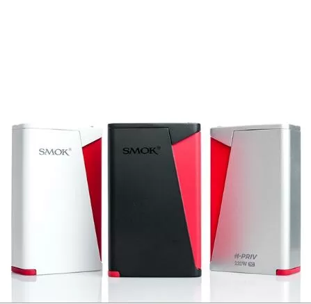 SMOK H-PRIV 220W TC Mod Kit by dual 18650 Batteries - White
