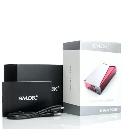 SMOK H-PRIV 220W TC Mod Kit by dual 18650 Batteries - White - Image 2