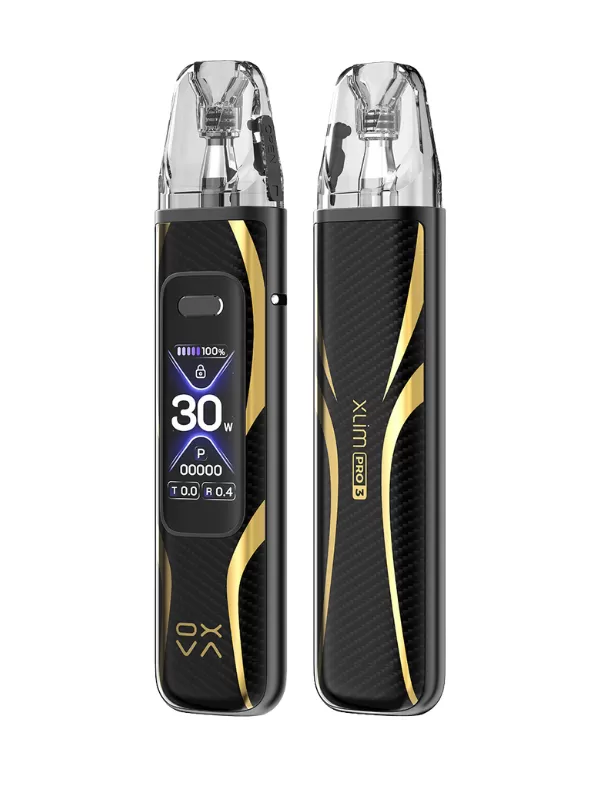 OXVA Xlim Pro 3 Pod Vape Kit - Black Leather - Image 2