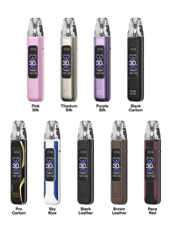 OXVA Xlim Pro 3 Pod Vape Kit - Black Leather - Image 3