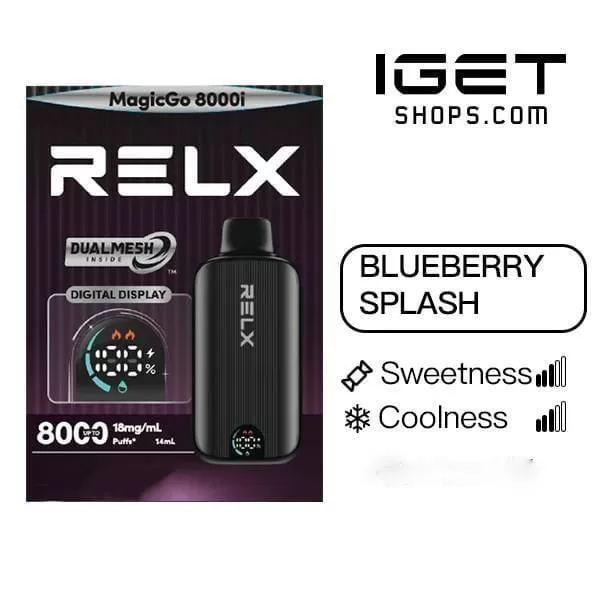 Relx Magicgo i8000 Blueberry Splash - Vape Store
