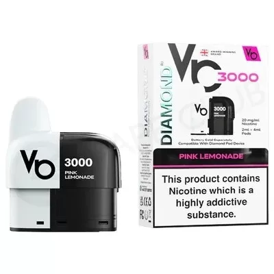 Pink Lemonade Vapes Bars Diamond 3000 Refill Pack