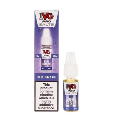 Blue Razz GB Nic Salt E-Liquid by IVG Pro Salts - 10mg